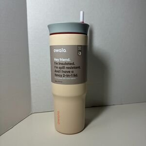 Owala 24oz Stainless Steel Straw Tumbler - Sandy Shores WITH Straw